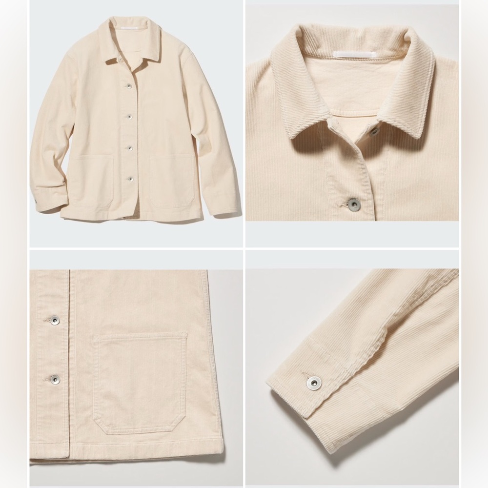 NWT. Uniqlo Women’s Corduroy Jacket size Large - Picture 2 of 13